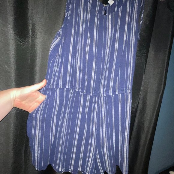 Blue Stripped Romper - Picture 2 of 5
